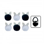 MOÑO POMPOM BYN OREJAS PERLA L1750-1 (PQTX12)