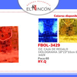 DZ. CAJA DE REGALO HOLOGRAMA 18*23*10cm BMR-3429