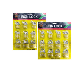 CANDADOS ENCARTONADOS IRON LOCK (CRTN X12) DK-4784