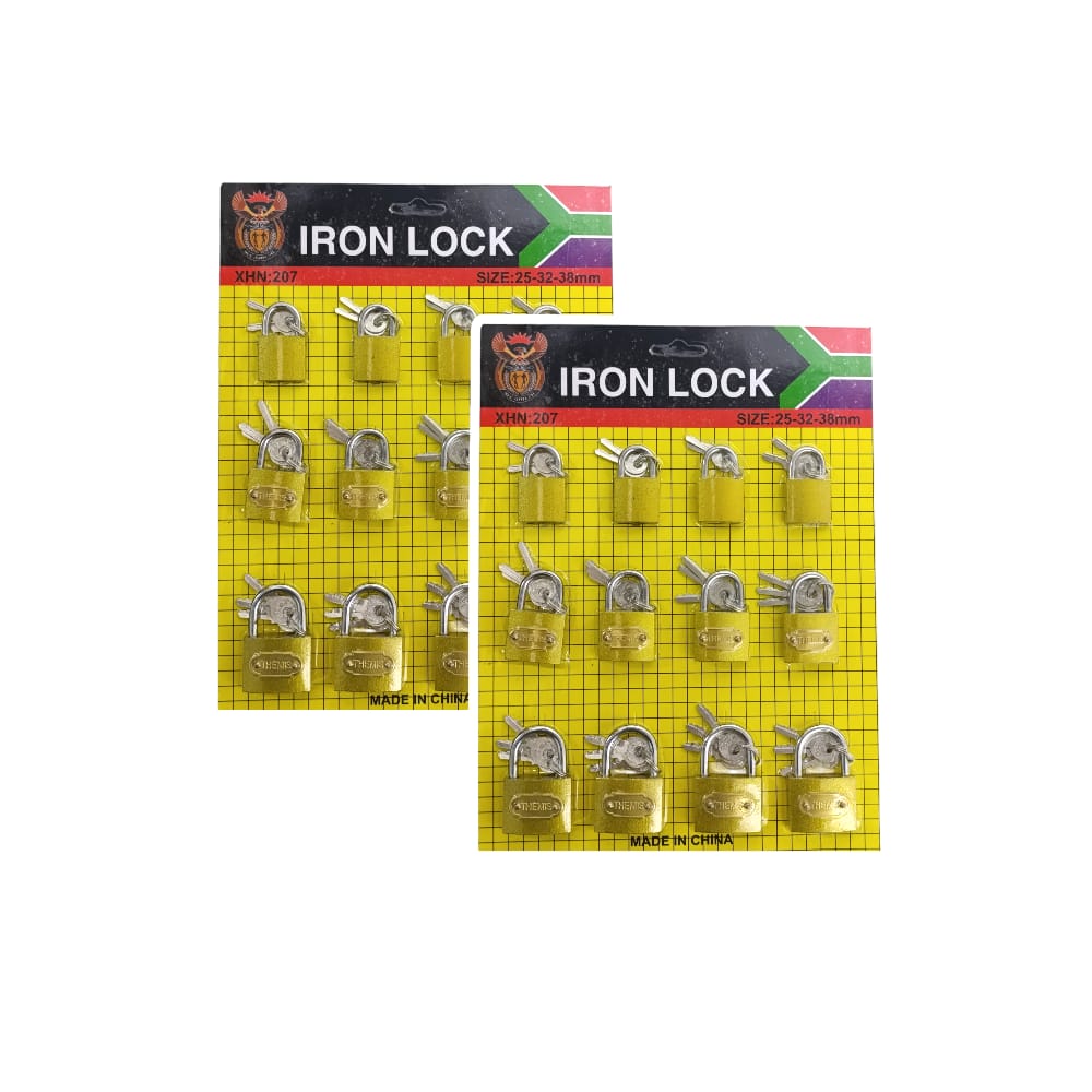 CANDADOS ENCARTONADOS IRON LOCK (CRTN X12) DK-4786