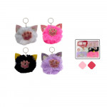 LLAVERO POM POM FIGURA HUELLAS  L2230-2 (PQTX12)