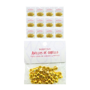 DZ. CHAQUIRAS PARA EL CABELLO DORADAS MAYOMI BMR-3070-1