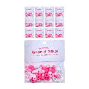 DZ. CHAQUIRAS PARA EL CABELLO ROSAS BMR-3070-11