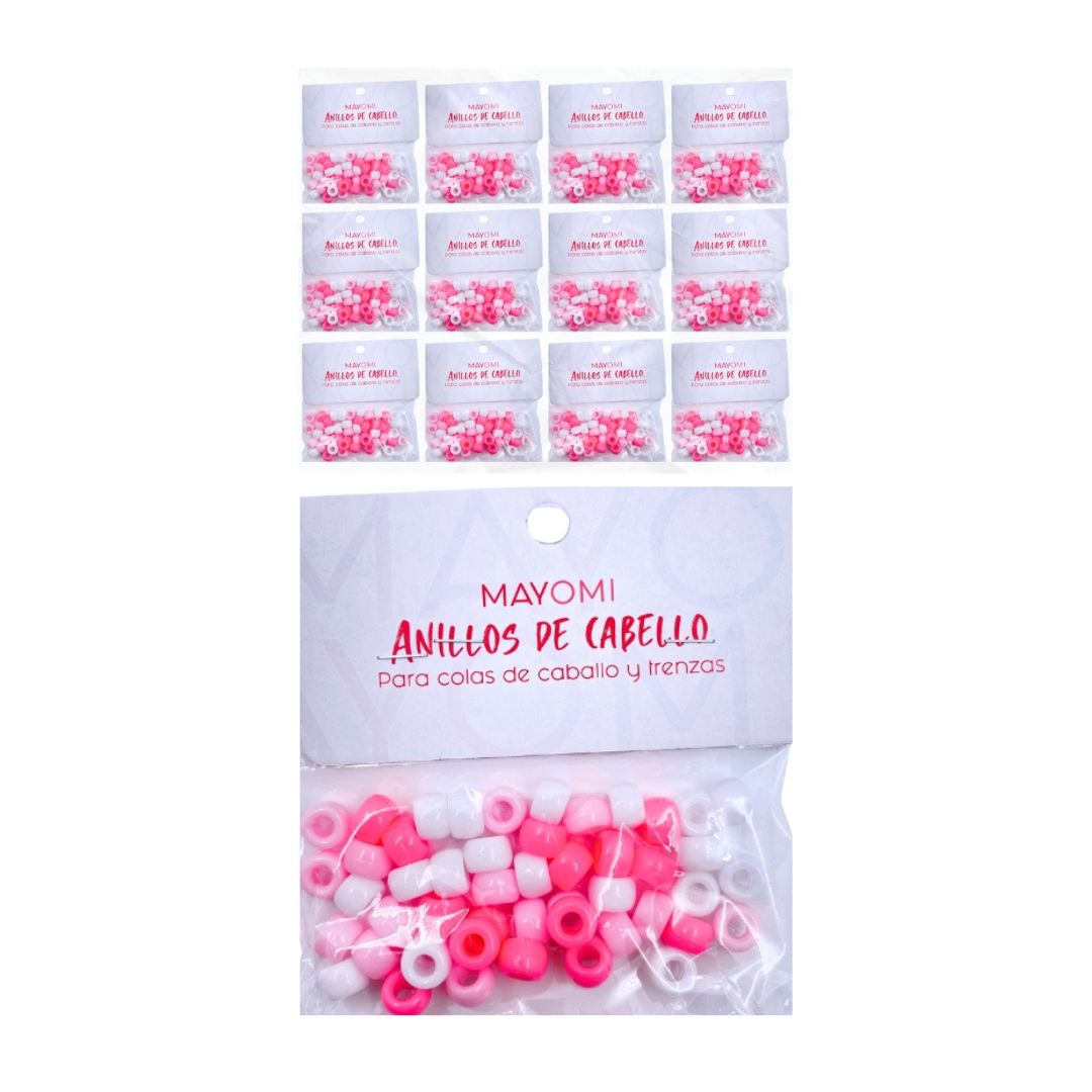 DZ. CHAQUIRAS PARA EL CABELLO ROSAS BMR-3070-11