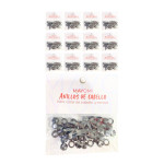 DZ. CHAQUIRAS PARA EL CABELLO NEGRAS BMR-3070-13