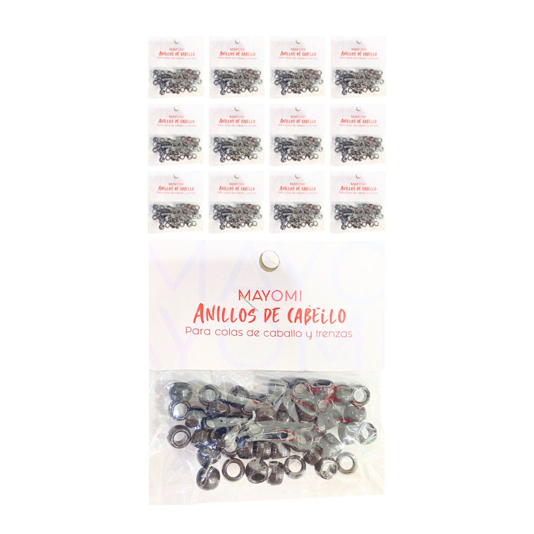 DZ. CHAQUIRAS PARA EL CABELLO NEGRAS BMR-3070-13