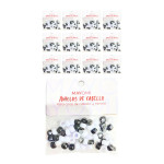 DZ. CHAQUIRAS PARA EL CABELLO BLANCAS RAS BMR-3070-14