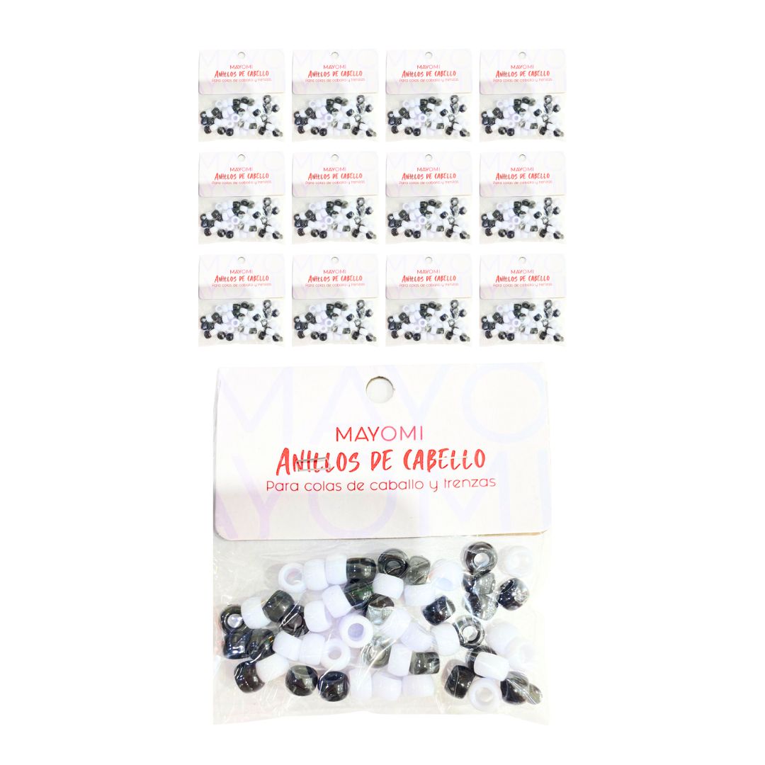 DZ. CHAQUIRAS PARA EL CABELLO BLANCAS RAS BMR-3070-14