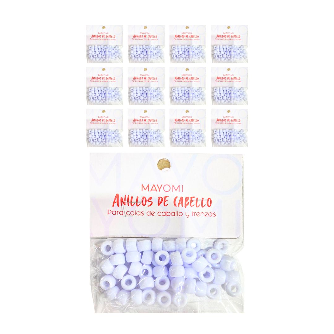 DZ. CHAQUIRAS PARA EL CABELLO BLANCAS RAS BMR-3070-15