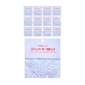 DZ. CHAQUIRAS PARA EL CABELLO TRANSPARENTES BMR-3070-3