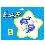 KIT GLOBO FELIZ CUMPLEAÑOS X6 (PQTX12)