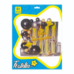 KIT GLOBO ORGANICO FELIZ CUMPLEAÑOS X61 (PQTX10)