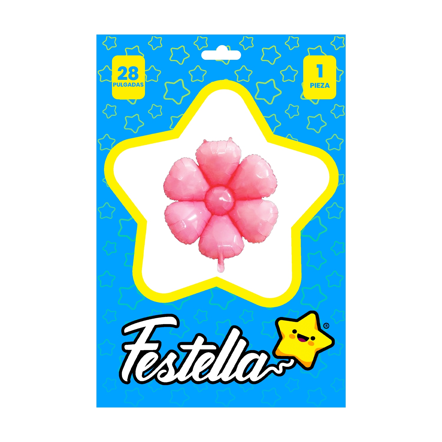 GLOBO FLOR ROJA 28" (PQTX25)