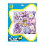 KIT GLOBO ORGANICO FELIZ CUMPLEAÑOS X70 (PQTX5)