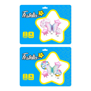 KIT GLOBO MARIPOSA X5 (PQTX12)