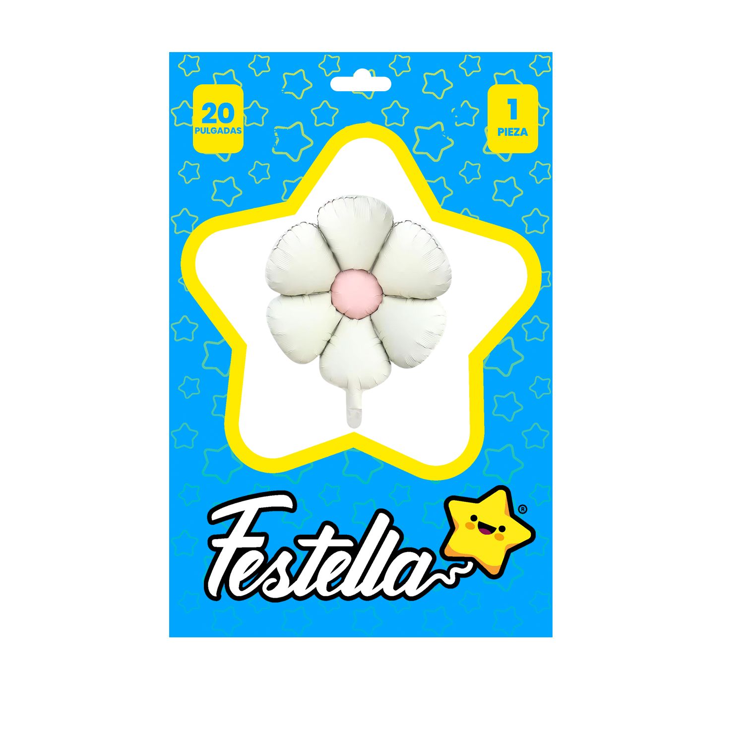 GLOBO FLOR CREMA 20" (PQTX25)