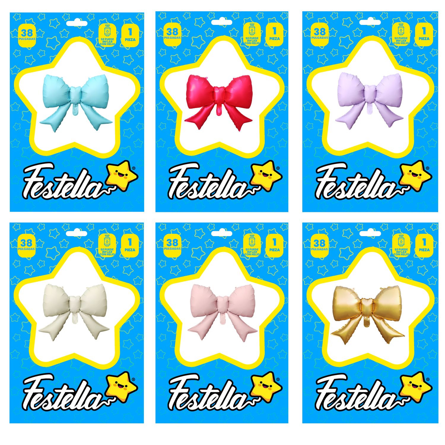 GLOBO MOÑO SURTIDO 38" (PQTX24)