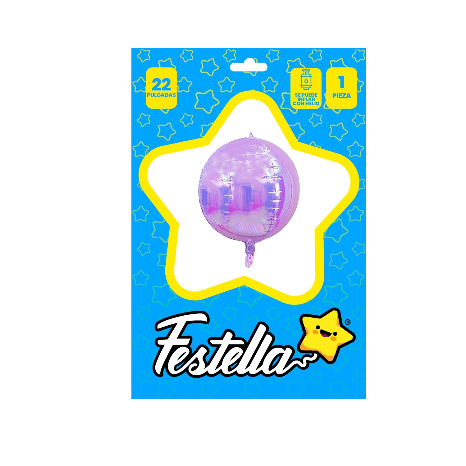 GLOBO REDONDO LILA 22" (PQTX25)