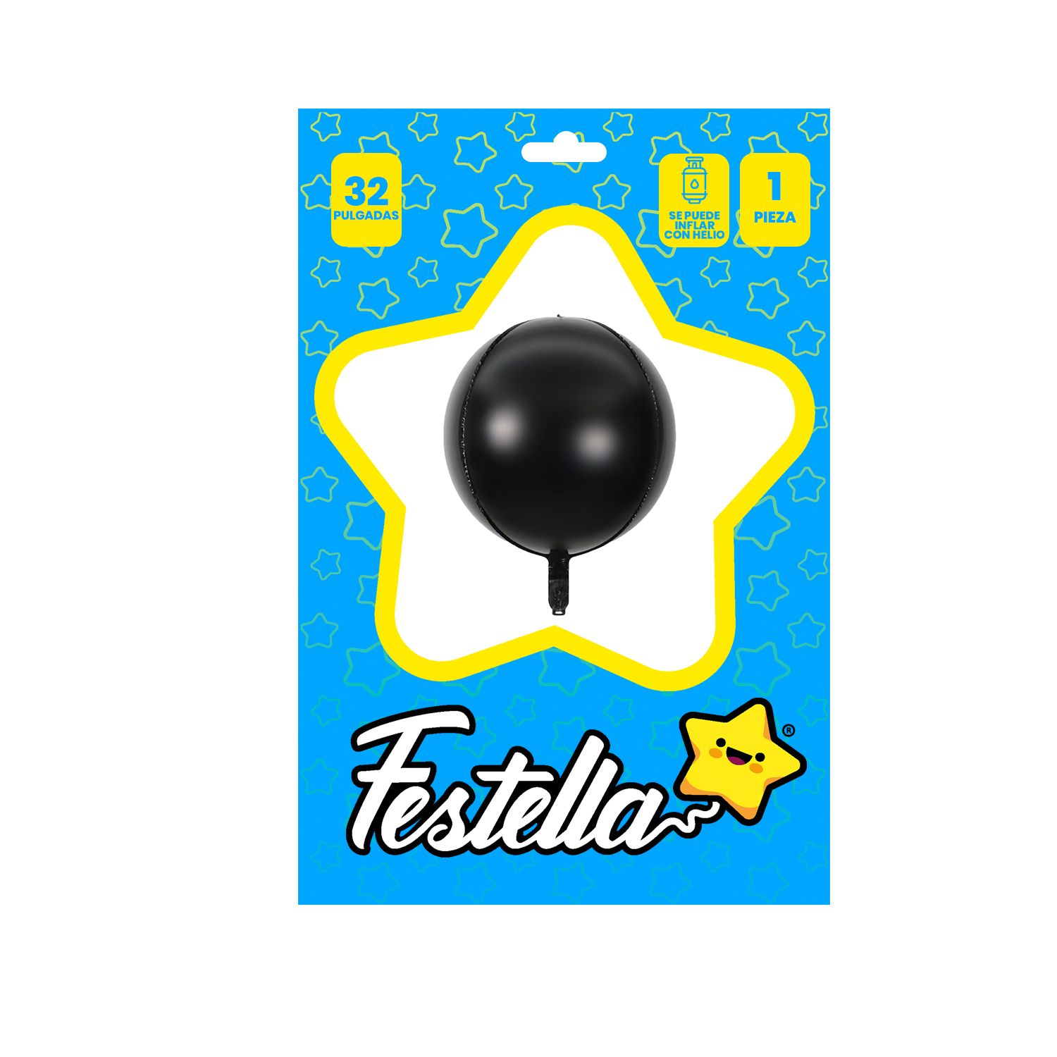 GLOBO REDONDO NEGRO 32" (PQTX25)