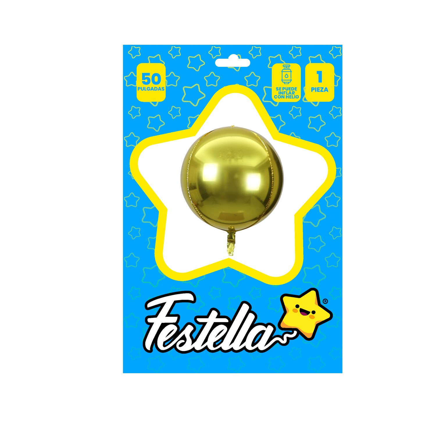 GLOBO REDONDO DORADO 50" (PQTX25)