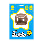 GLOBO CUADRADO PALO ROSA 22" (PQTX25)