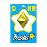 GLOBO ROMBO DORADO 22" (PQTX25)