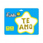 GLOBO TE AMO DORADO 16" (PQTX12)