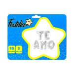 GLOBO TE AMO PLATEADO 16" (PQTX12)