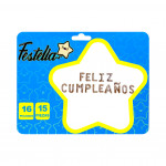 GLOBO FELIZ CUMPLEAÑOS PALO ROSA(PQTX12)
