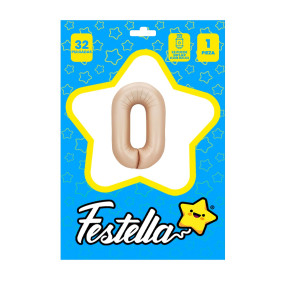 GLOBO CARAMELO 32" #0 (PQTX25)