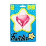 GLOBO CORAZON FUCSIA CARTON 18"(PQTX25)