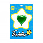 GLOBO CORAZON VERDE CARTON 18" *¨