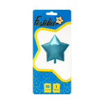 GLOBO ESTRELLA AZUL CLARO 10" CARTON *(PQTX25)