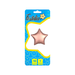 GLOBO ESTRELLA 10" CARTON PALO ROSA (PQTX25)