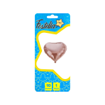 GLOBO CORAZON PALO ROSA 10" CARTON (PQTX25)
