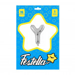 GLOBO LETRA Y PLATEADA 16" (PQTX25)