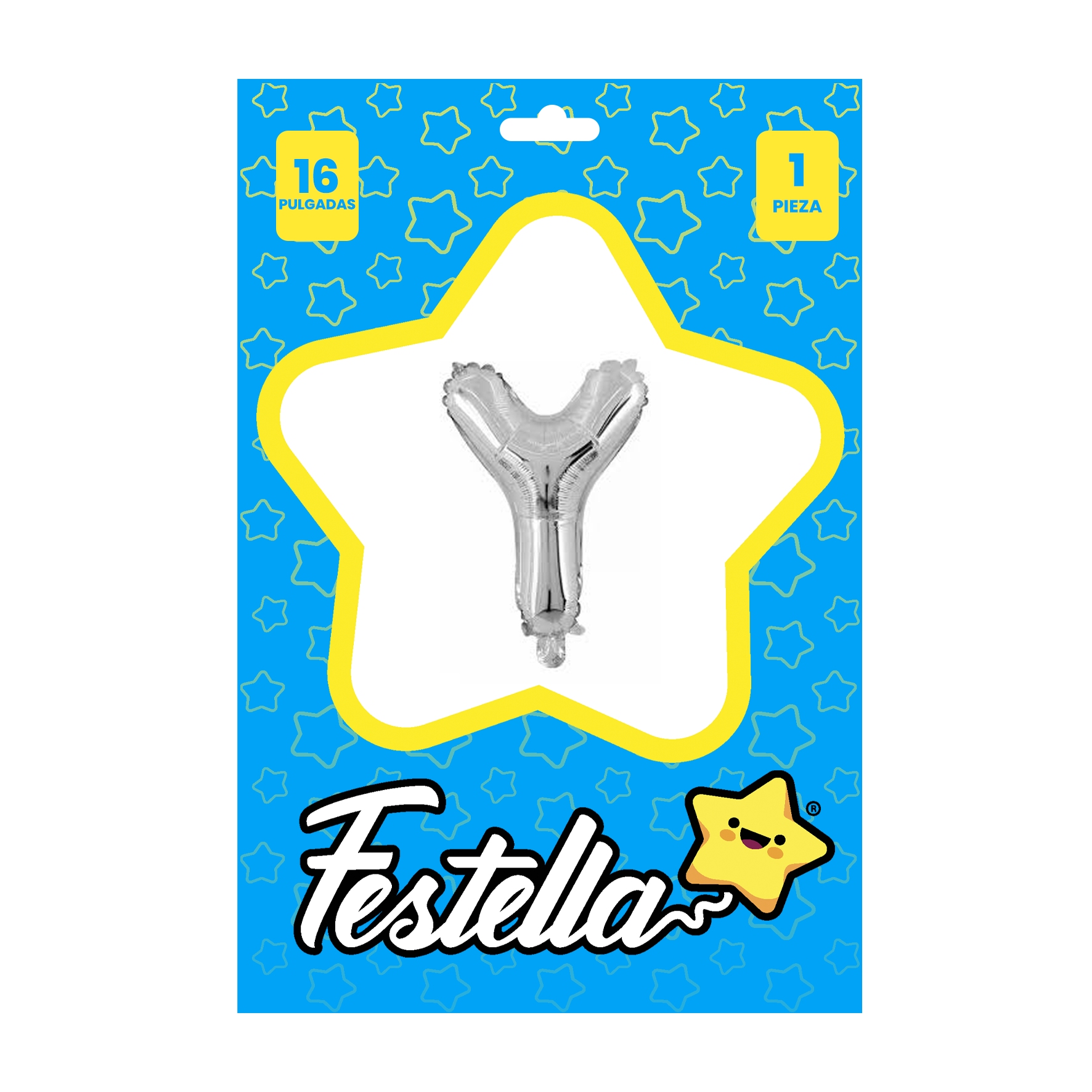 GLOBO LETRA Y PLATEADA 16" (PQTX25)