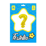 GLOBO SIGNO DE PREGUTA DORADO 18"