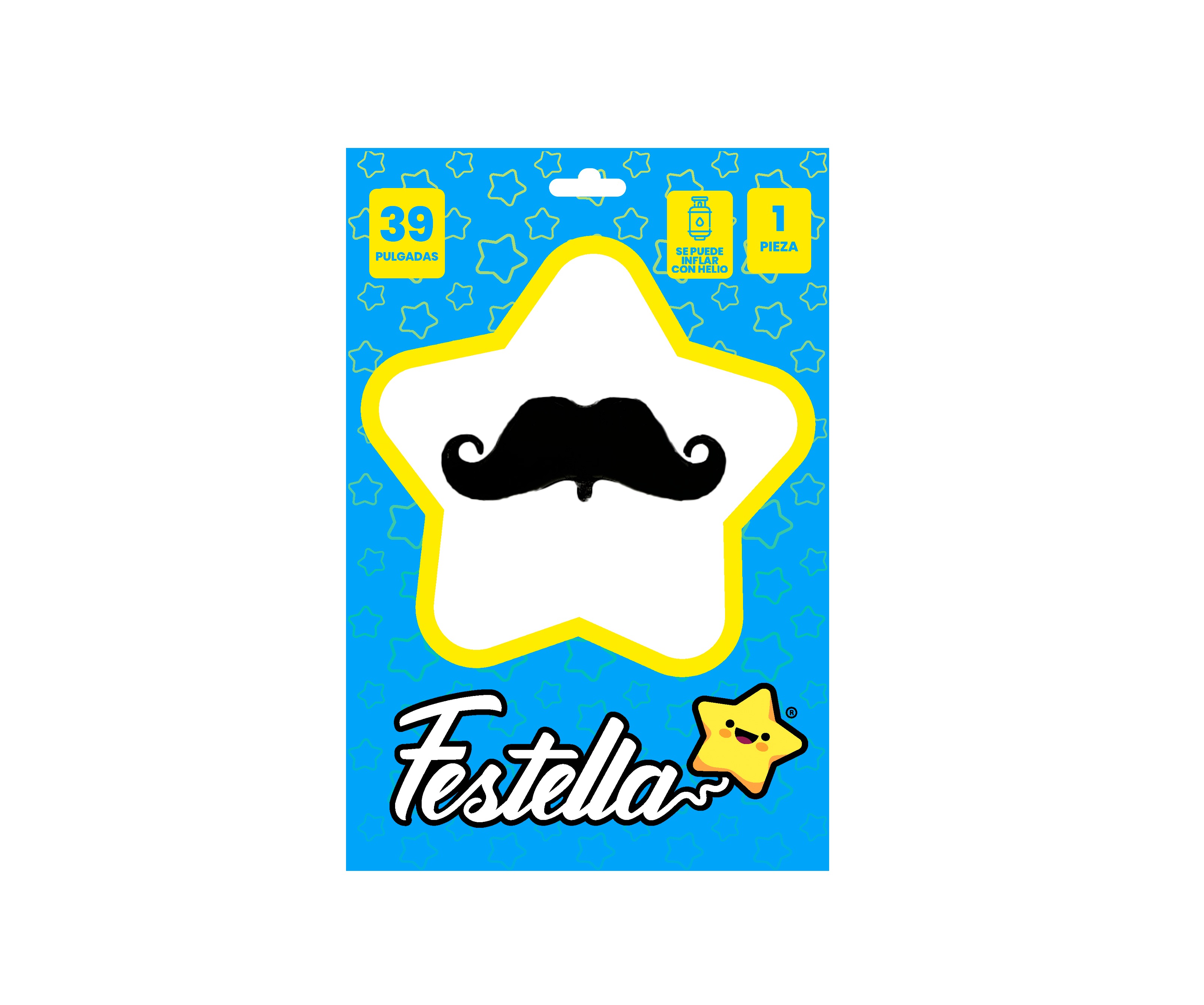 GLOBO BIGOTE 39"(PQTX25)