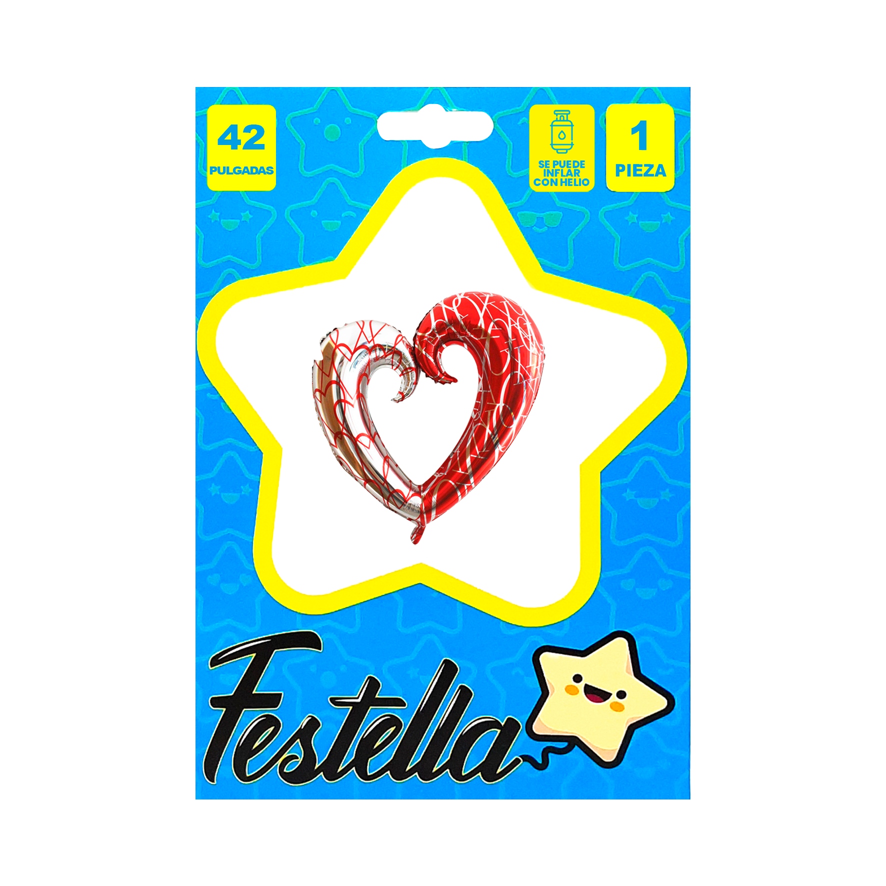 GLOBO CORAZON ESTAMPADO (PQTX25)