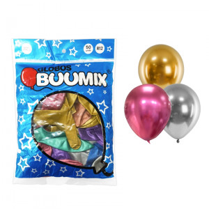 GLOBO DE LATEX ESPEJO SUR X50
