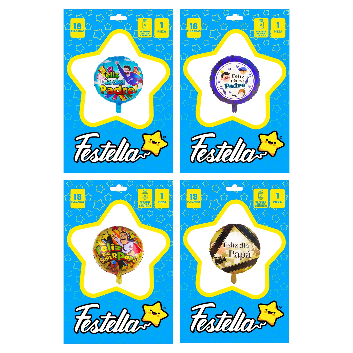 GLOBO CARTON PAPA 18"(PQTX25).