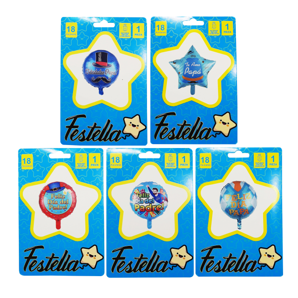 GLOBO CARTON PAPA 18"(PQTX25).