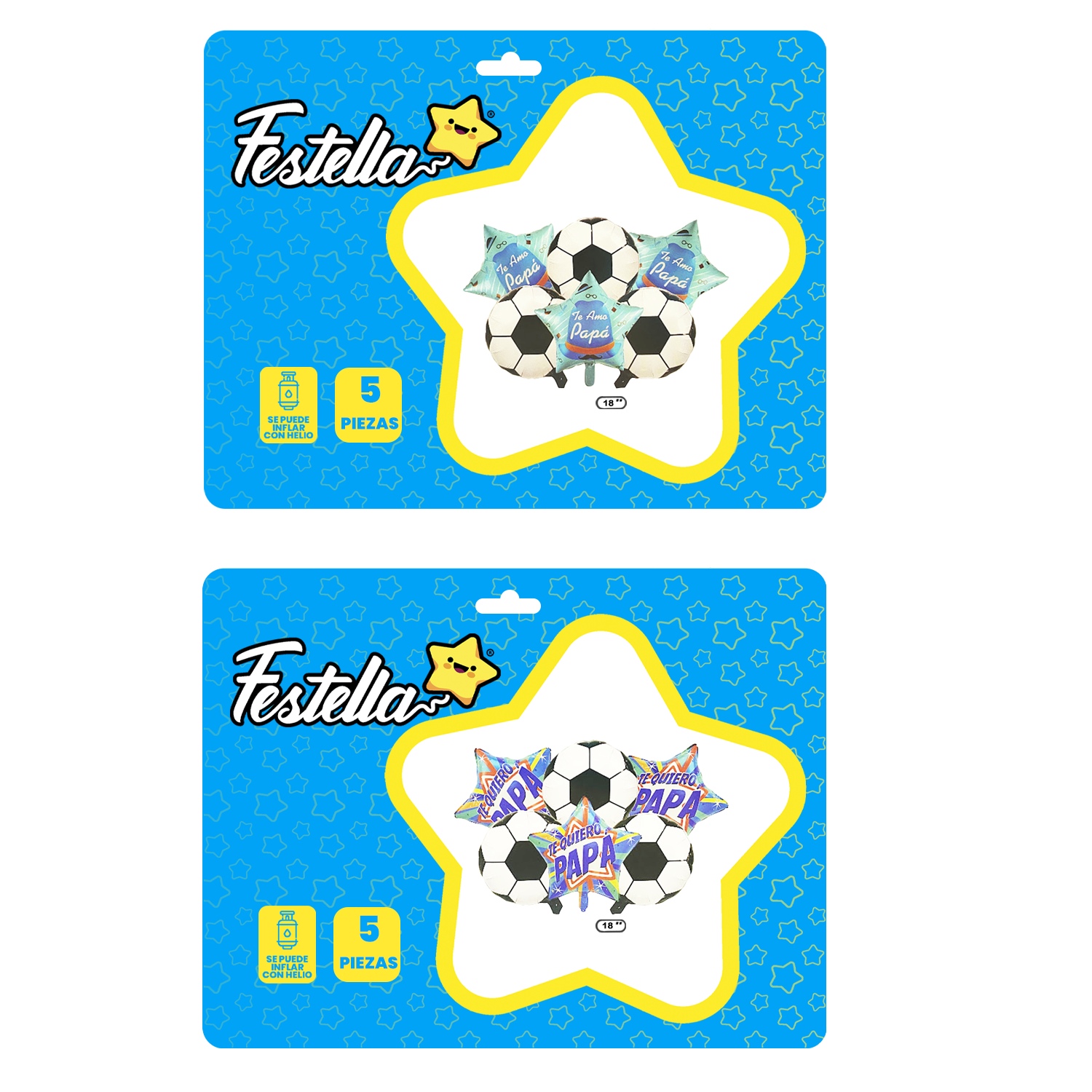 KIT GLOBO BALON FELIZ DIA PAPA X6.