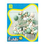 KIT GLOBO ORGANICO FELIZ CUMPLEAÑOS X74 (PQTX5)