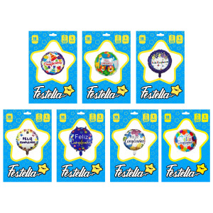 GLOBO FELIZ CUMPLEAÑOS 18"(PQTX25)