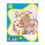 KIT GLOBO ORGANICO FELIZ CUMPLEAÑOS X74 (PQTX5)