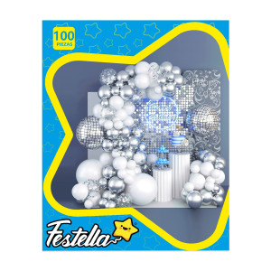 KIT GLOBO ORGANICO HAPPY BIRTHDAY X100 (PQTX5)