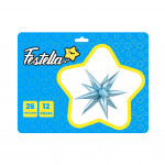GLOBO ESTRELLA X12 PIEZAS AZUL CLARO 26"(PQTX12)