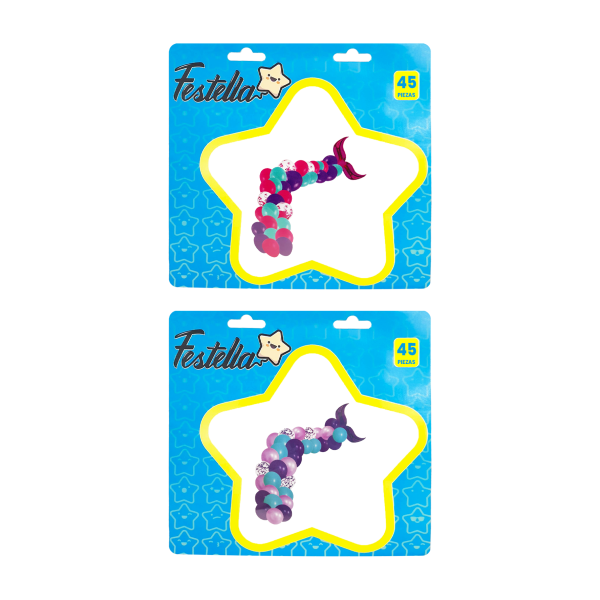 KIT GLOBO ORGANICO FIGURAS FELIZ CUMPLEAÑOS X73 (PQTX5)